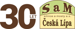 Logo SaM silnice a mosty a.s.